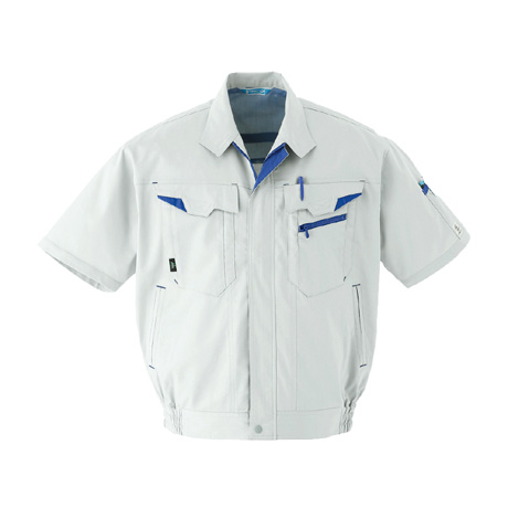 JIS帯電防止半袖ブルゾン【E7301-ASC】 3.ストーン