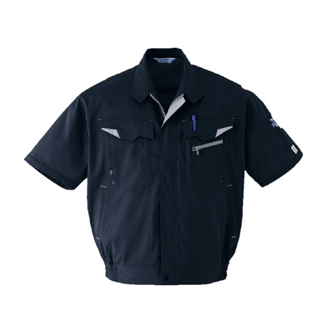 JIS帯電防止半袖ブルゾン【E7301-ASC】 7.ダークネイビー