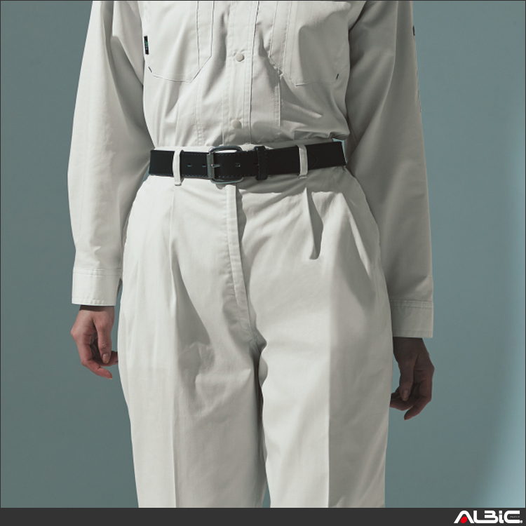 JIS地電防止ツータック脇シャーリングレディースパンツ【E7307-ASC】 商品写真