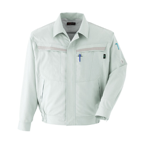 吸汗速乾長袖ブルゾン【E7502-ASC】 3.ストーン