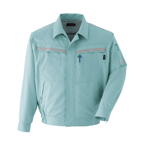 吸汗速乾長袖ブルゾン【E7502-ASC】 4.オリーブ