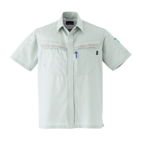 吸汗速乾半袖シャツ【E7503-ASC】 3.ストーン