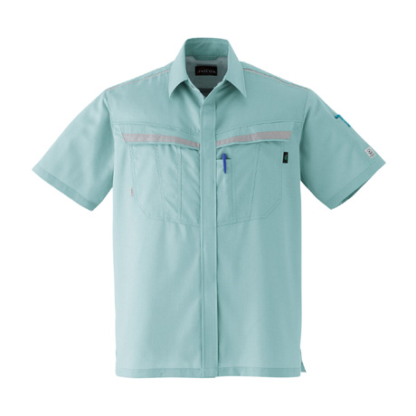 吸汗速乾半袖シャツ【E7503-ASC】 4.オリーブ