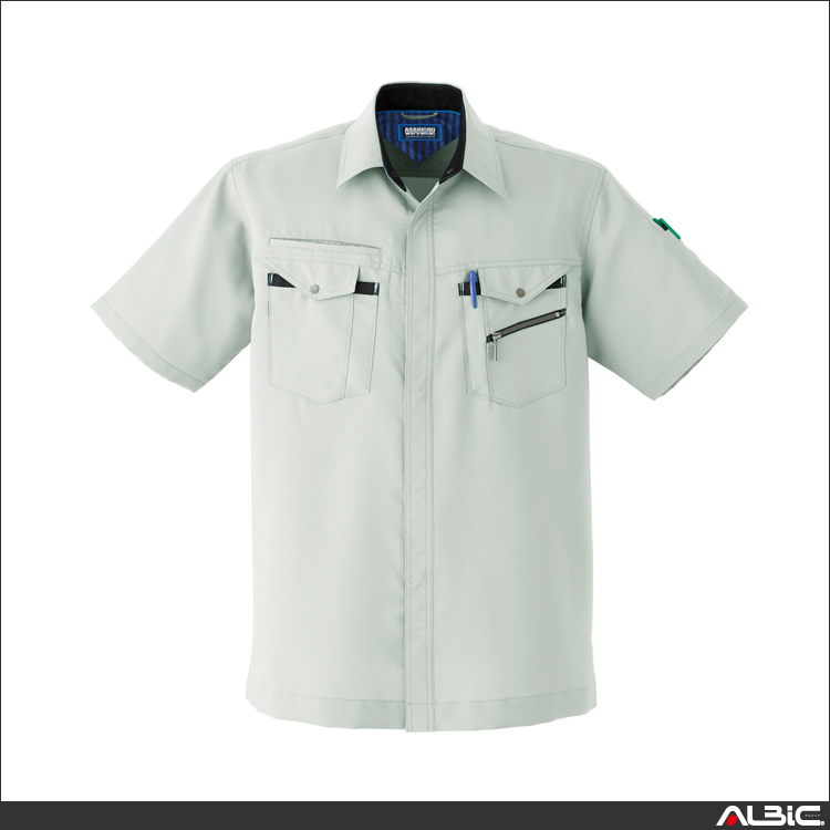 清涼素材半袖シャツ【E7603-ASC】 商品写真