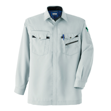 長袖シャツ【E7604-ASC】 3.ストーン