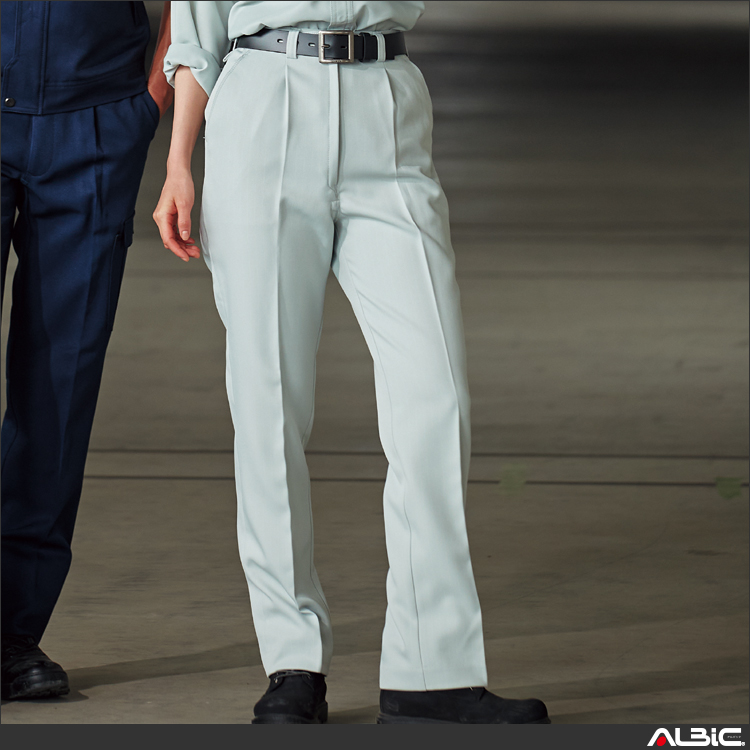 レディースパンツ　ワンタック脇シャーリング【E763-ASC】 商品写真