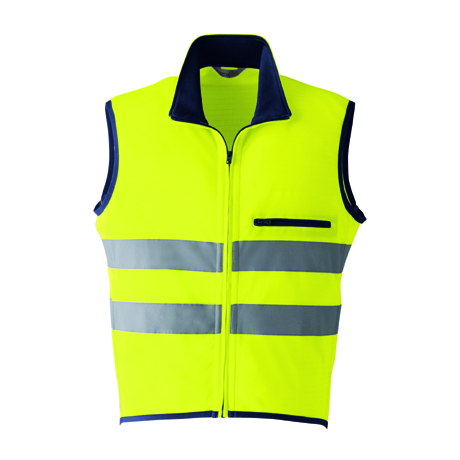 高視認ニットベスト【E786-ASC】 14.蛍光イエロー