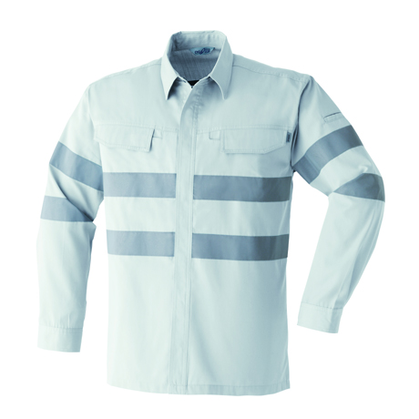 セーフティ長袖シャツ【E7904-ASC】 3.ストーン