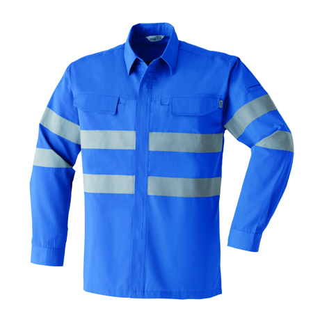 セーフティ長袖シャツ【E7904-ASC】 5.ブルー