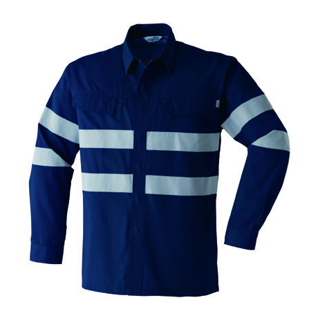 セーフティ長袖シャツ【E7904-ASC】 7.ネイビー