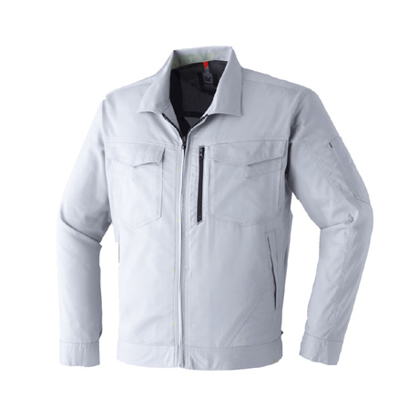 反射加工長袖ブルゾン【E8602-ASC】 3.シルバー