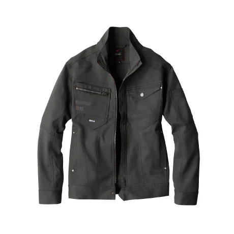 作業服 長袖ジャケット ダークアイビーグリーン 【EBA266-BBO】 