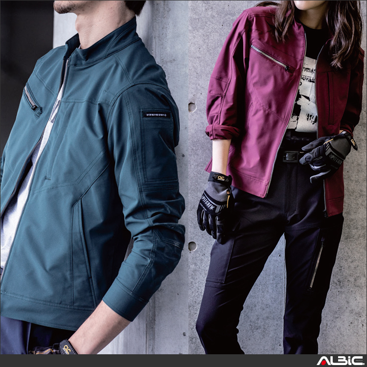 4WAYスーパーストレッチ長袖ジャケット【EBA316-BBO】 商品写真