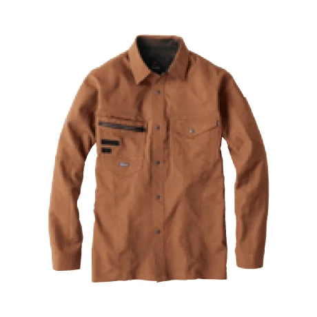 作業服 長袖シャツ スーダンブラウン 【EBA6265-BBO】 