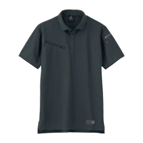 作業服 半袖トリコットシャツ ダークネイビー 【EBA6556-BBO】 