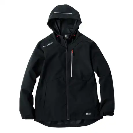 作業服 防風ストレッチパーカー ブラック 【G1016-COC】 