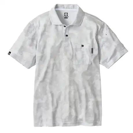 作業服 半袖ポロシャツ ライトインディゴ 【G1687-COC】 