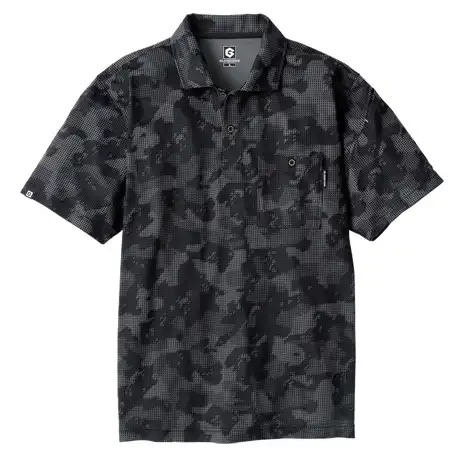 作業服 半袖ポロシャツ チャコールカモ 【G1687-COC】 