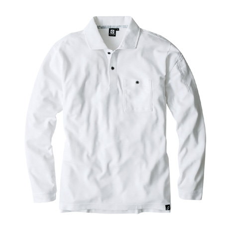 消臭長袖ポロシャツ【G1738-COC】 0.ホワイト