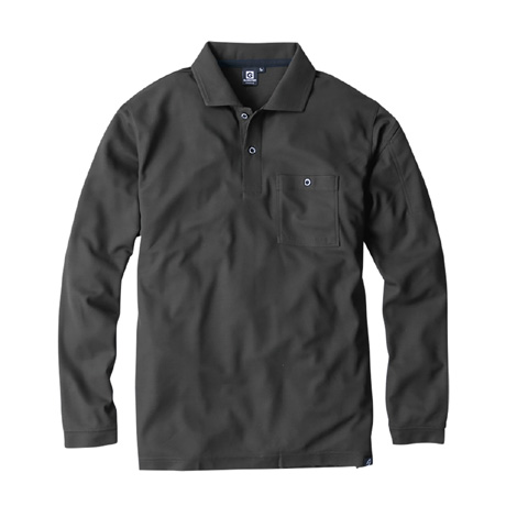 消臭長袖ポロシャツ【G1738-COC】 13.ブラック