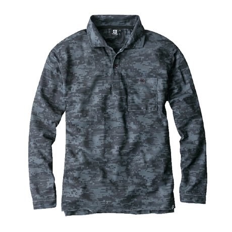 消臭長袖ポロシャツ【G1738-COC】 69.デジアーミー