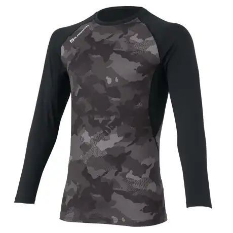 作業服 ウォームパワーサポート長袖 ブラックカモ 【G1818-COC】 