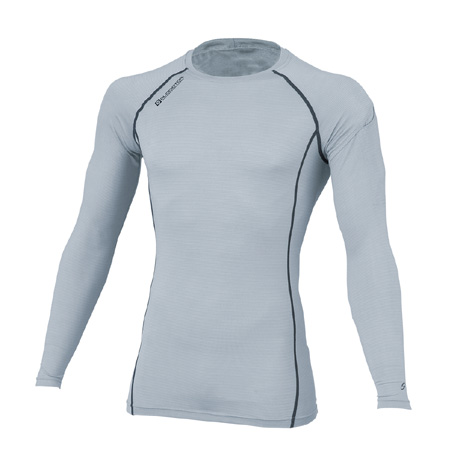 消臭パワーサポート長袖（オールシーズン）【G2028-COC】 3.シルバー