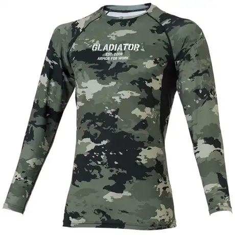 作業服 パワーサポート長袖 アーミーカモ 【G2038-COC】 