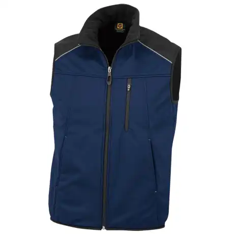 作業服 防風ストレッチベスト ネイビー 【G2249-COC】 