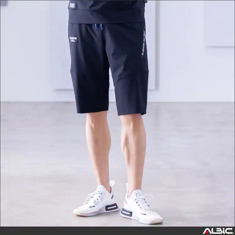 作業用 冷感ストレッチショートパンツ【G7524-COC】 着用写真