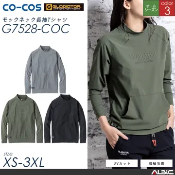 冷感ストレッチモックネック長袖シャツ【G...