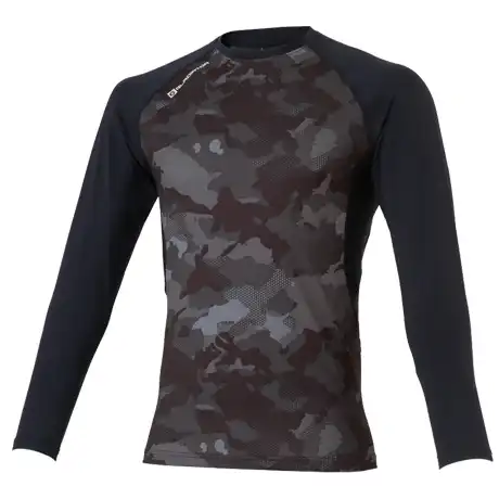 作業服 長袖コンプレッションインナー ブラックカモ 【G818-COC】 