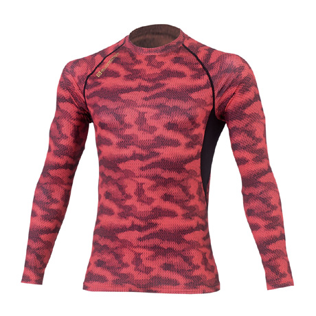 ウォームパワーサポート長袖【G9028-COC】 52.ドットレッド