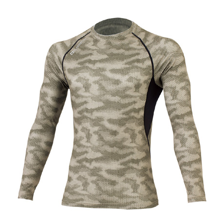 ウォームパワーサポート長袖【G9028-COC】 54.ドットカーキ