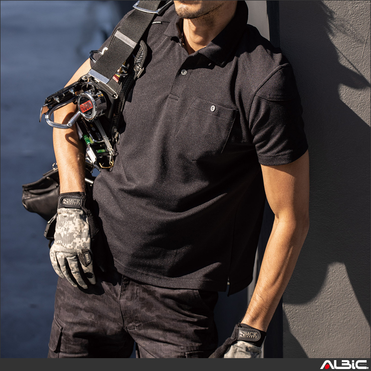 ワイヤー入り衿半袖ポロシャツ【G9117-COC】 商品写真