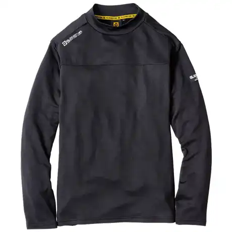 作業服 光吸収発熱モックネック長袖 ブラック 【G9168-COC】 