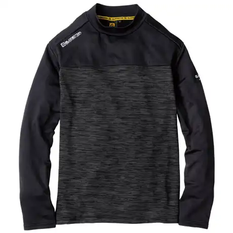 作業服 光吸収発熱モックネック長袖 チャコール 【G9168-COC】 