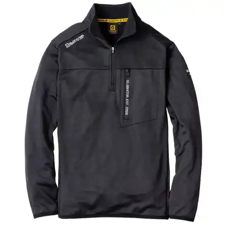 作業服 光吸収発熱ハーフジップ長袖 ブラック 【G9178-COC】 