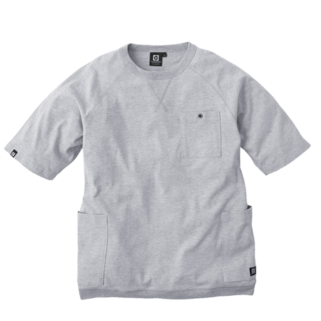 5ポケット半袖Tシャツ【G947-COC】 33.モクグレー