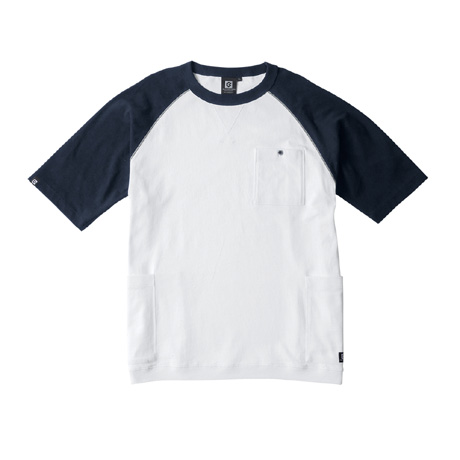 5ポケット半袖Tシャツ【G947-COC】 80.ネイビー×ホワイト