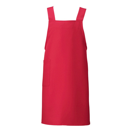 胸当てエプロン_サービス_【HS2506-ait】 009.レッド