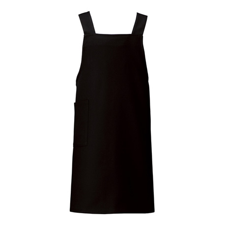 胸当てエプロン_サービス_【HS2506-ait】 010.ブラック