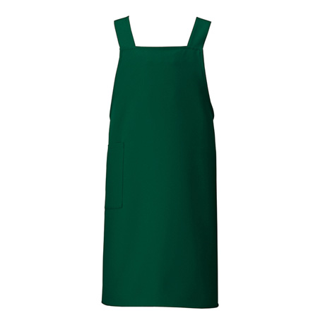 胸当てエプロン_サービス_【HS2506-ait】 015.ダークグリーン