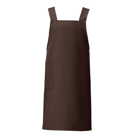 胸当てエプロン_サービス_【HS2506-ait】 022.ダークブラウン