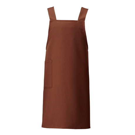 胸当てエプロン_サービス_【HS2506-ait】 025.ブラウン