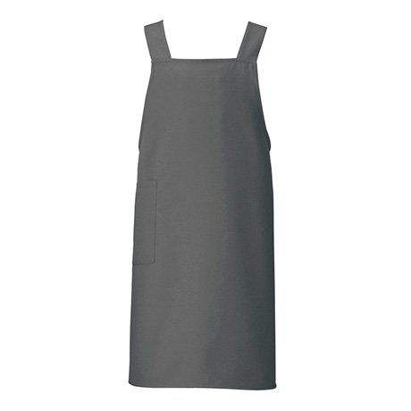 胸当てエプロン_サービス_【HS2506-ait】 044.ダークグレー