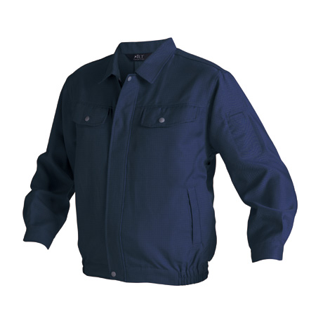 夏長袖ブルゾン【IE2003-ALT】 100.ネイビー