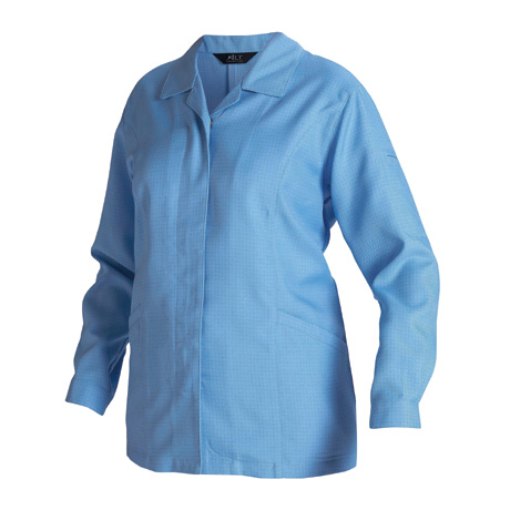 女子冬長袖スモック【IE2015-ALT】 1.サックス