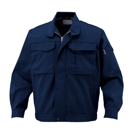 製品制電ブルゾン（前ファスナー仕様）【J1461-COC】 1.ネイビー