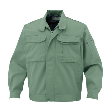 製品制電ブルゾン（前ファスナー仕様）【J1461-COC】 9.グリーン